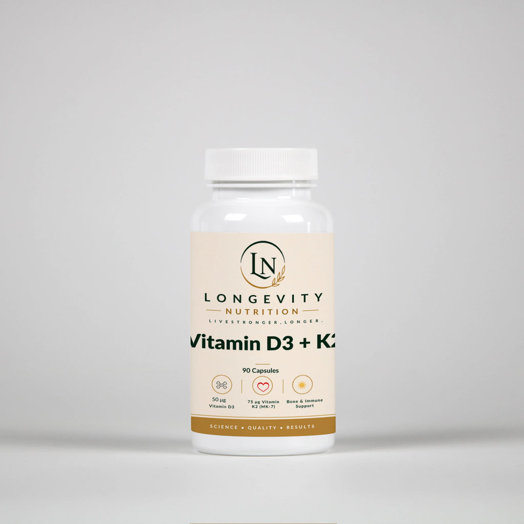 Vitamin D3 + K2 – 90 Capsules