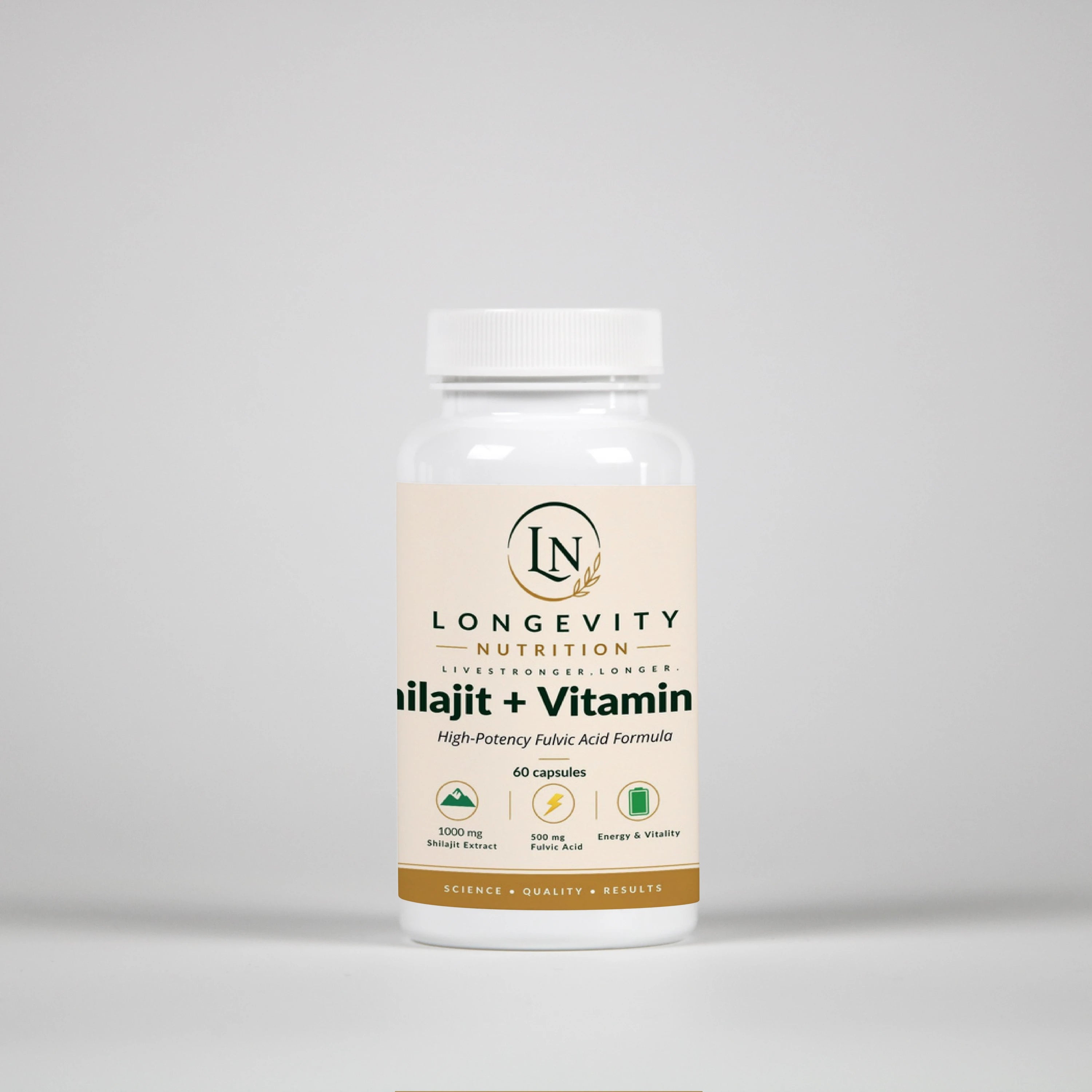 Shilajit + Vitamin B6 - 60 Capsules