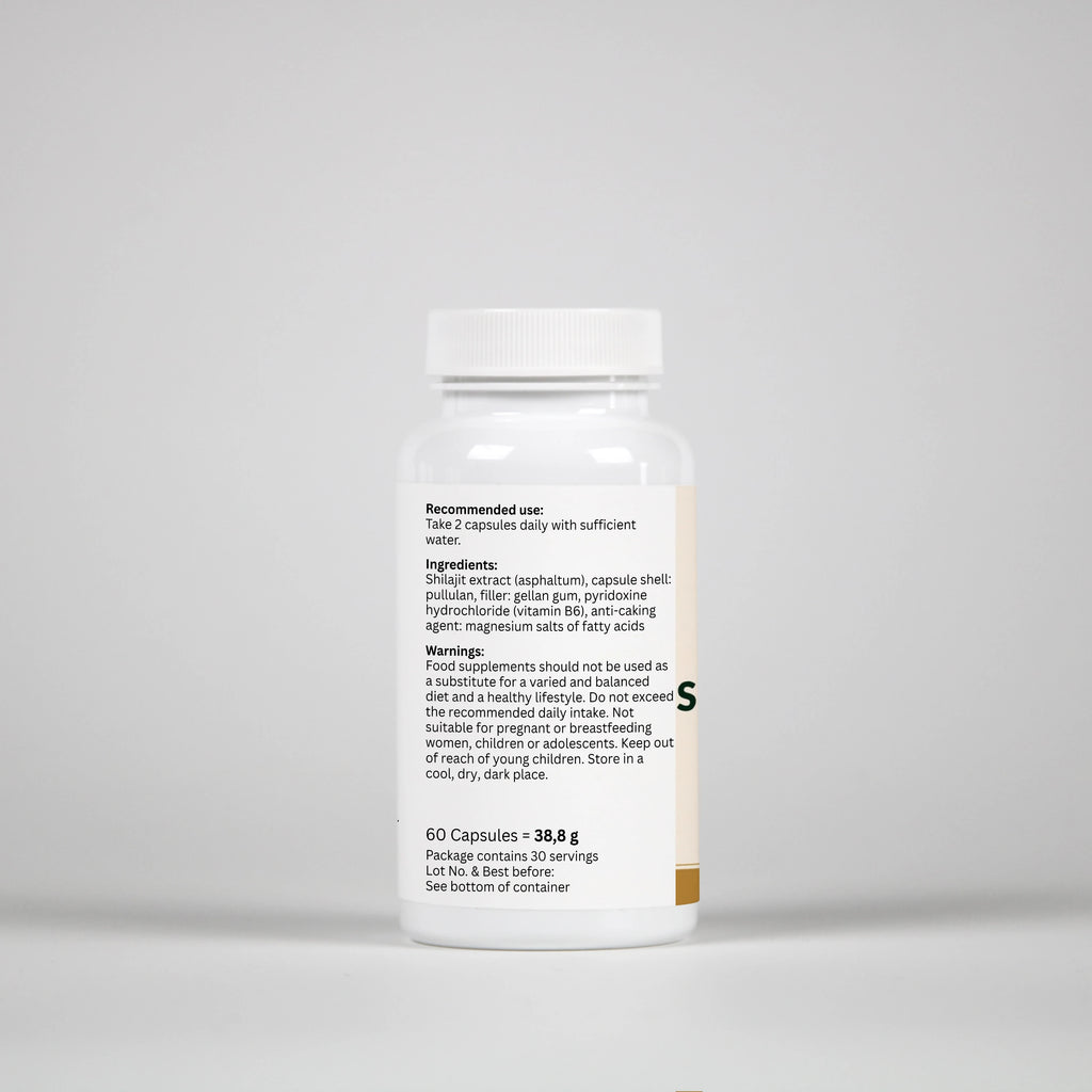 Shilajit + Vitamin B6 - 60 Capsules
