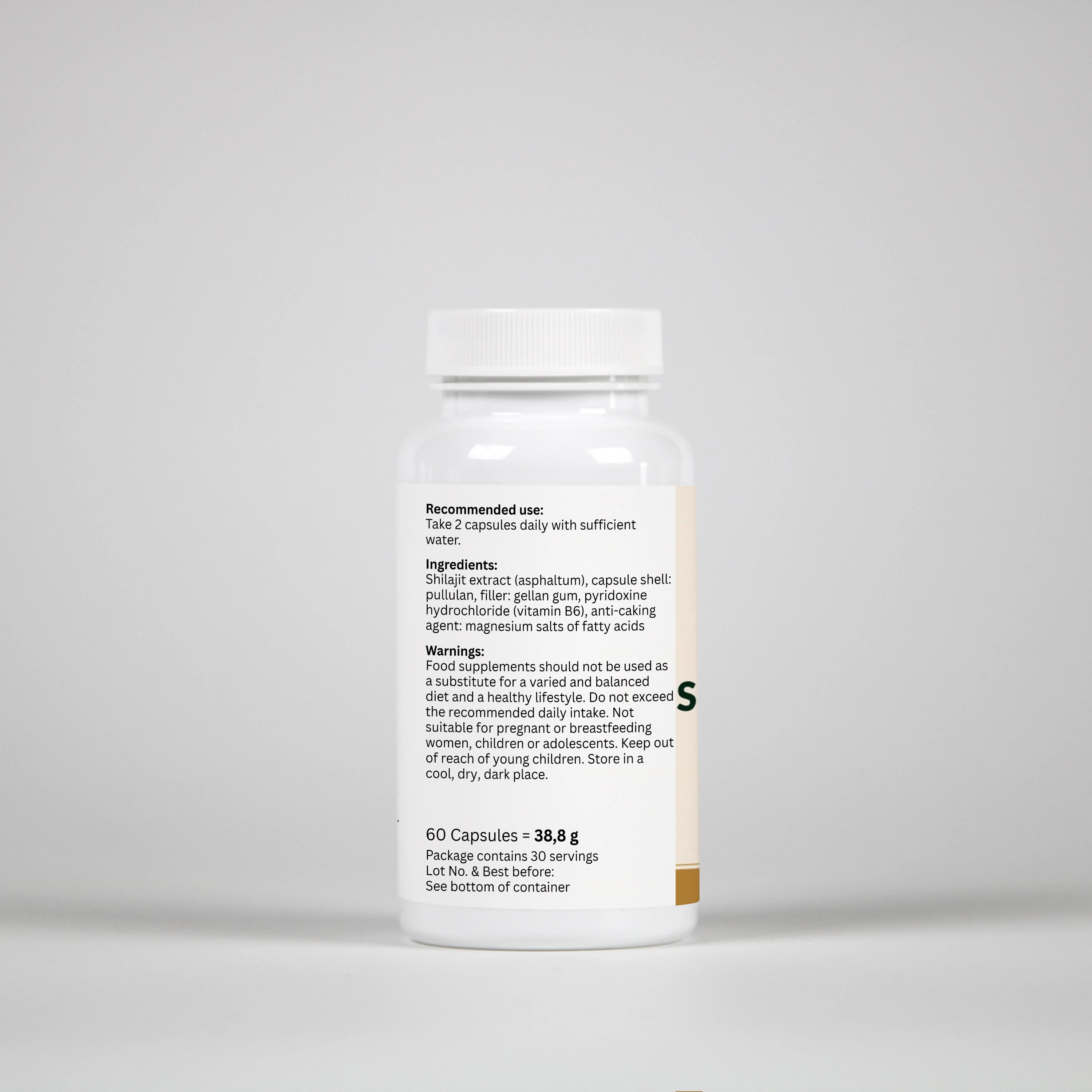 Shilajit + Vitamin B6 - 60 Capsules