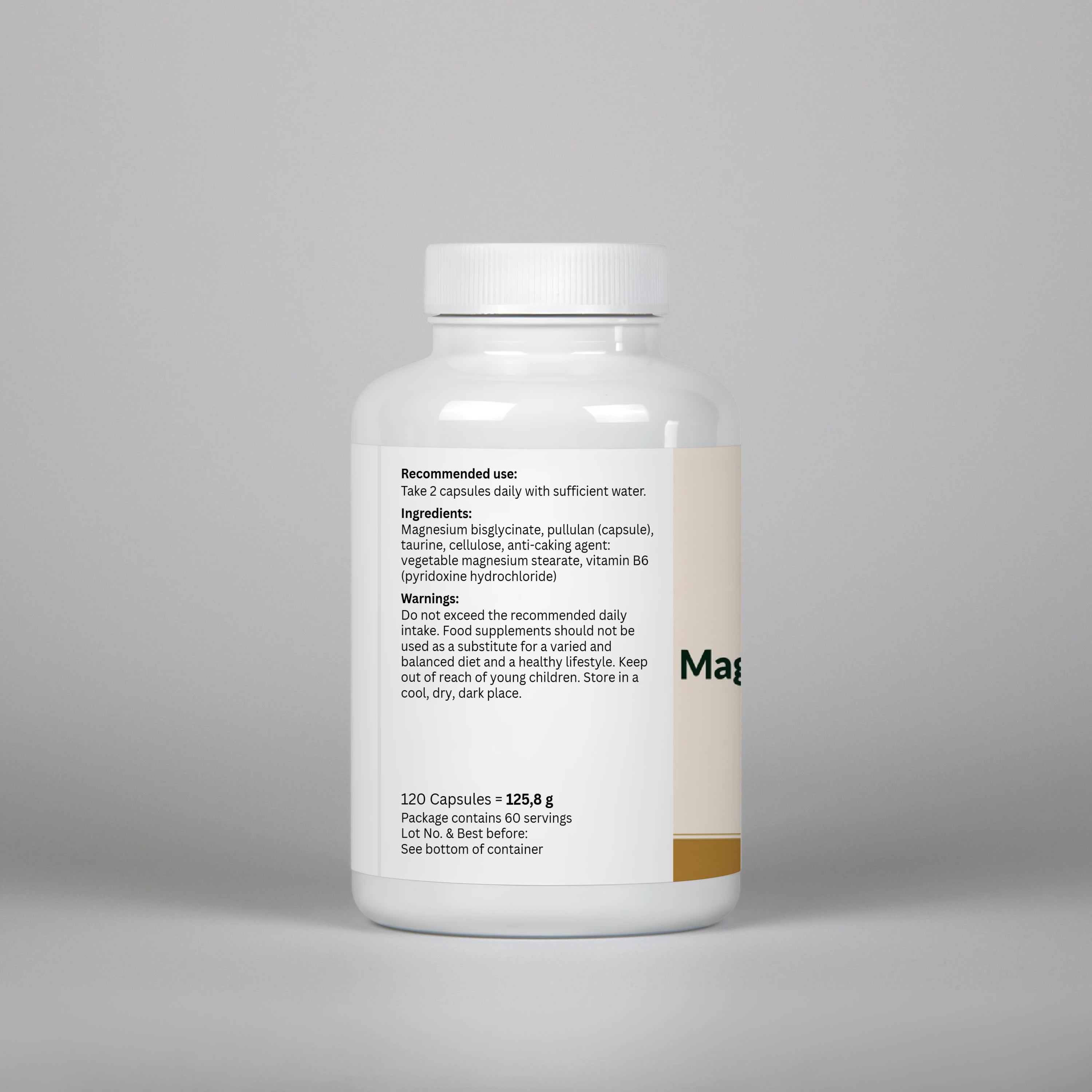 Magnesium Bisglycinate - 120 Capsules