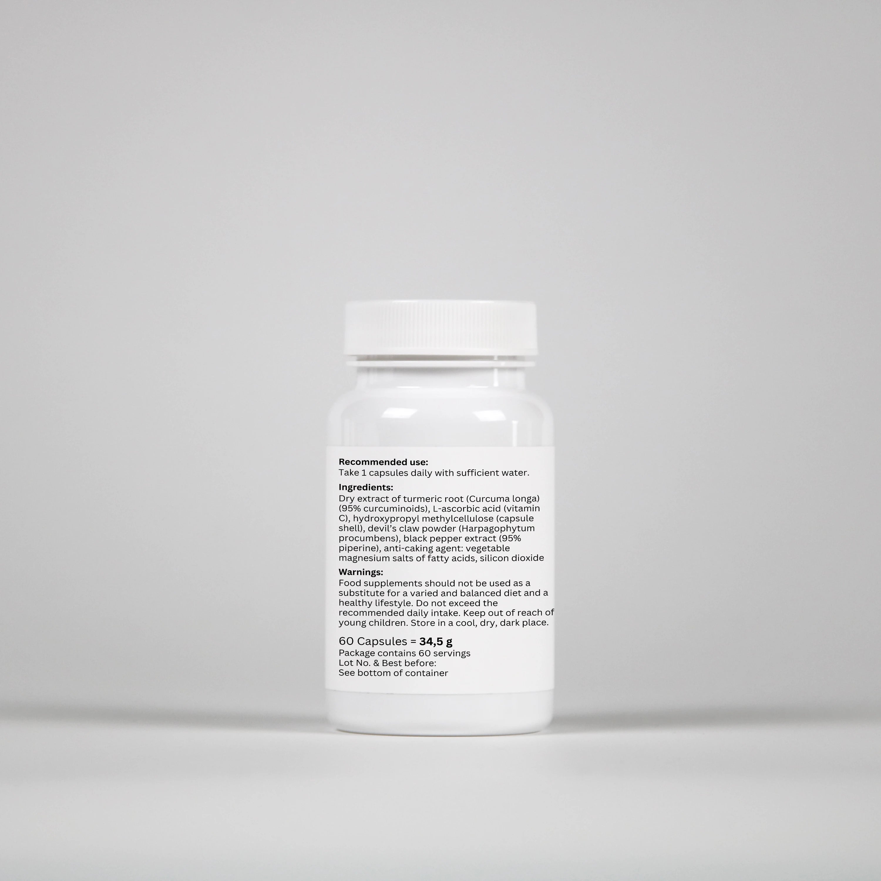 Turmeric + Black Pepper - 60 Capsules