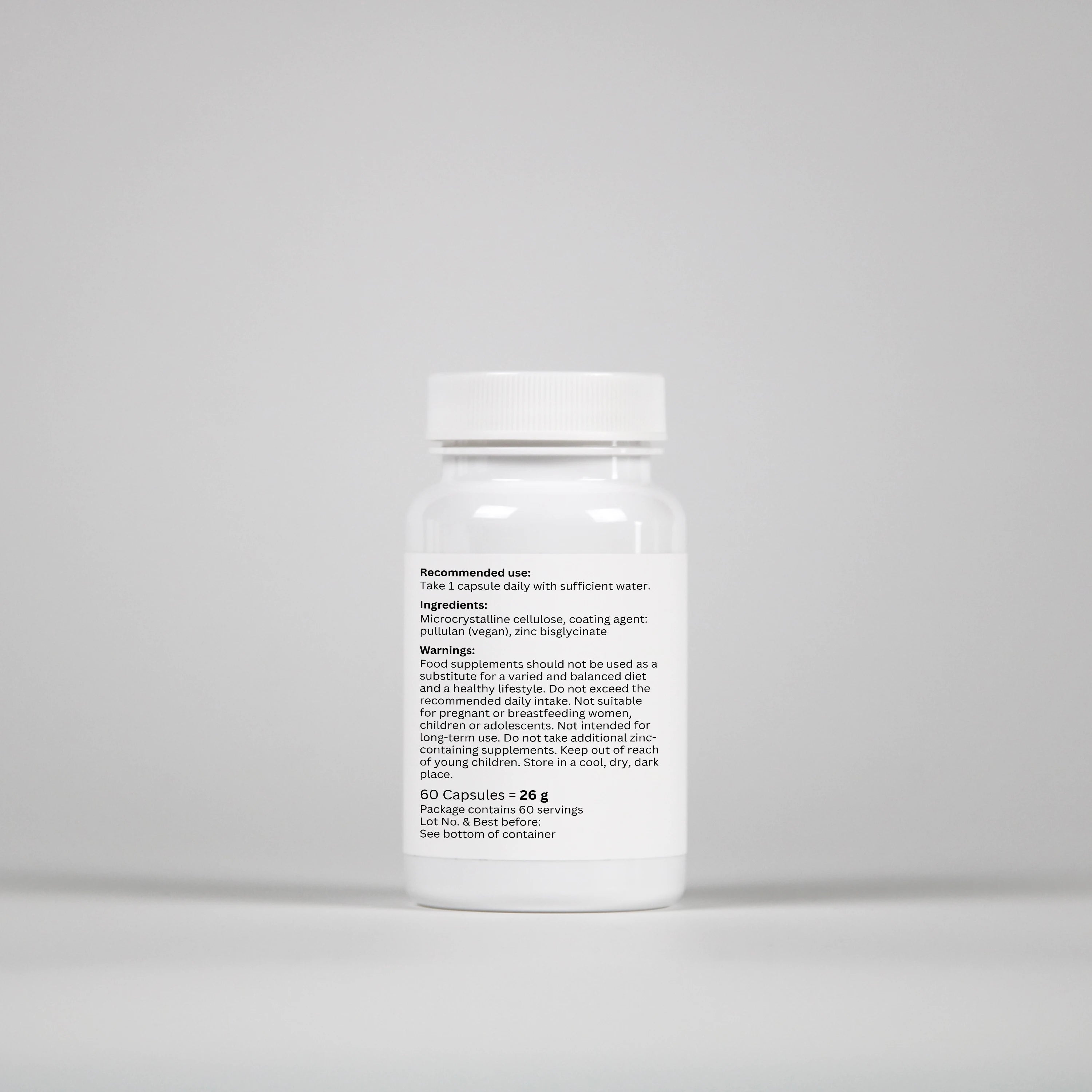 Zinc Bisglycinate – 60 Capsules