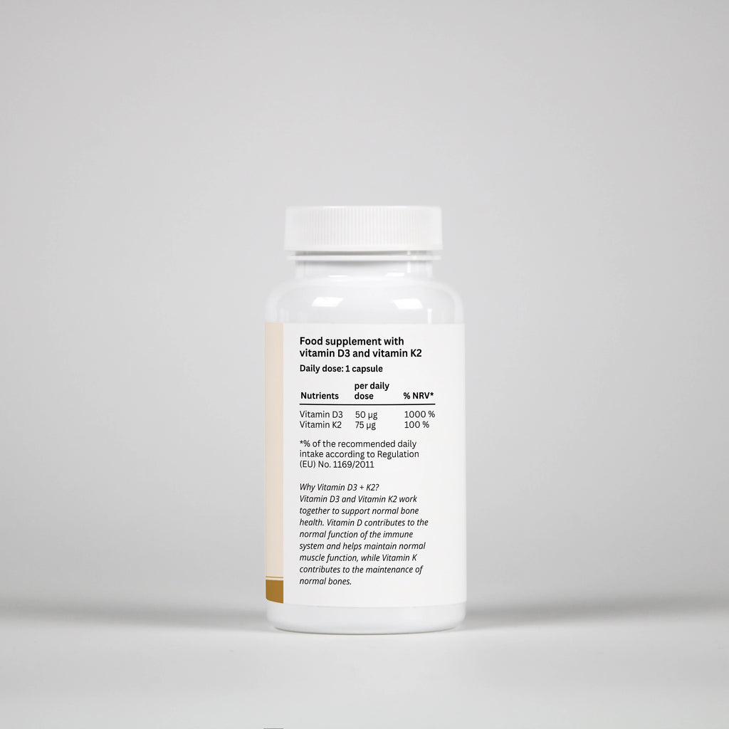 Vitamin D3 + K2 – 90 Capsules