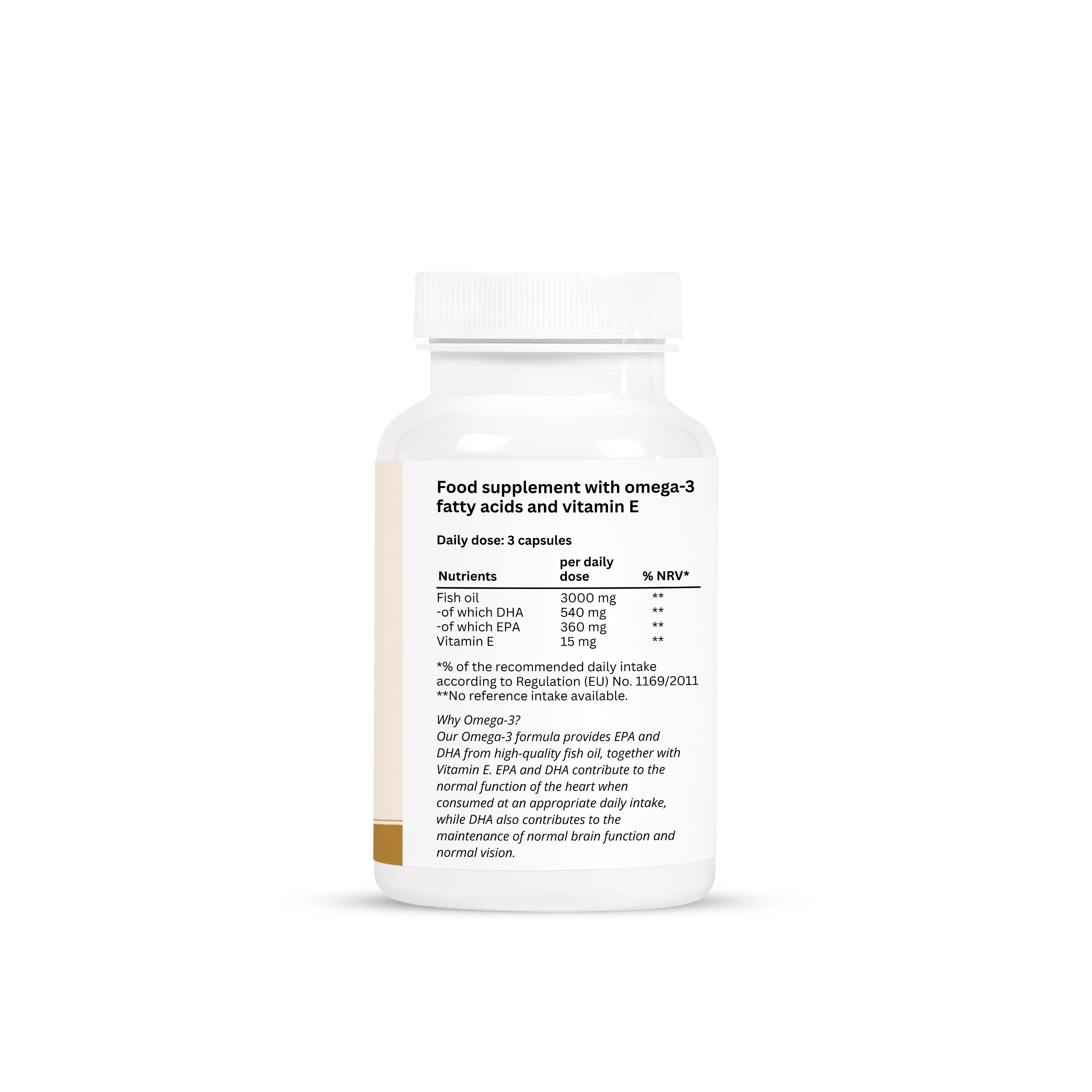 Omega-3 + Vitamin E – 90 Capsules