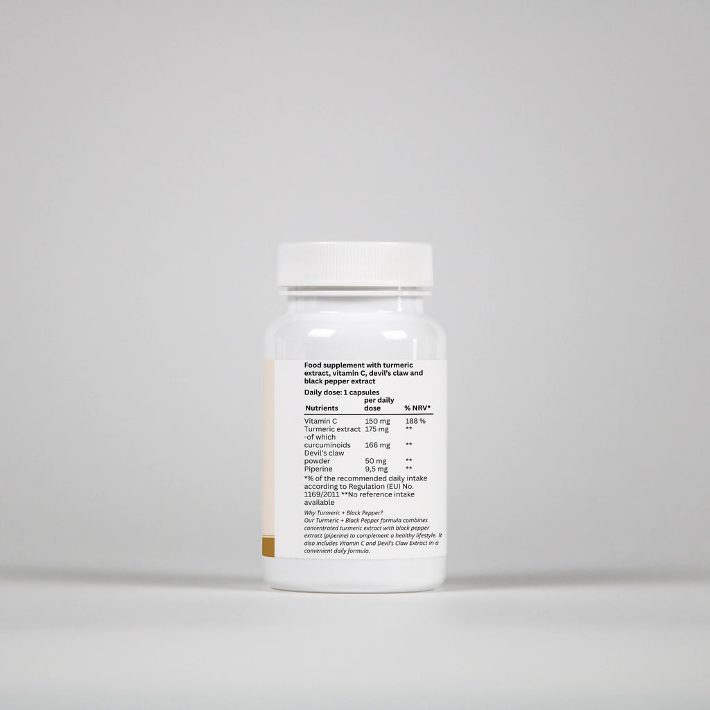 Turmeric + Black Pepper - 60 Capsules
