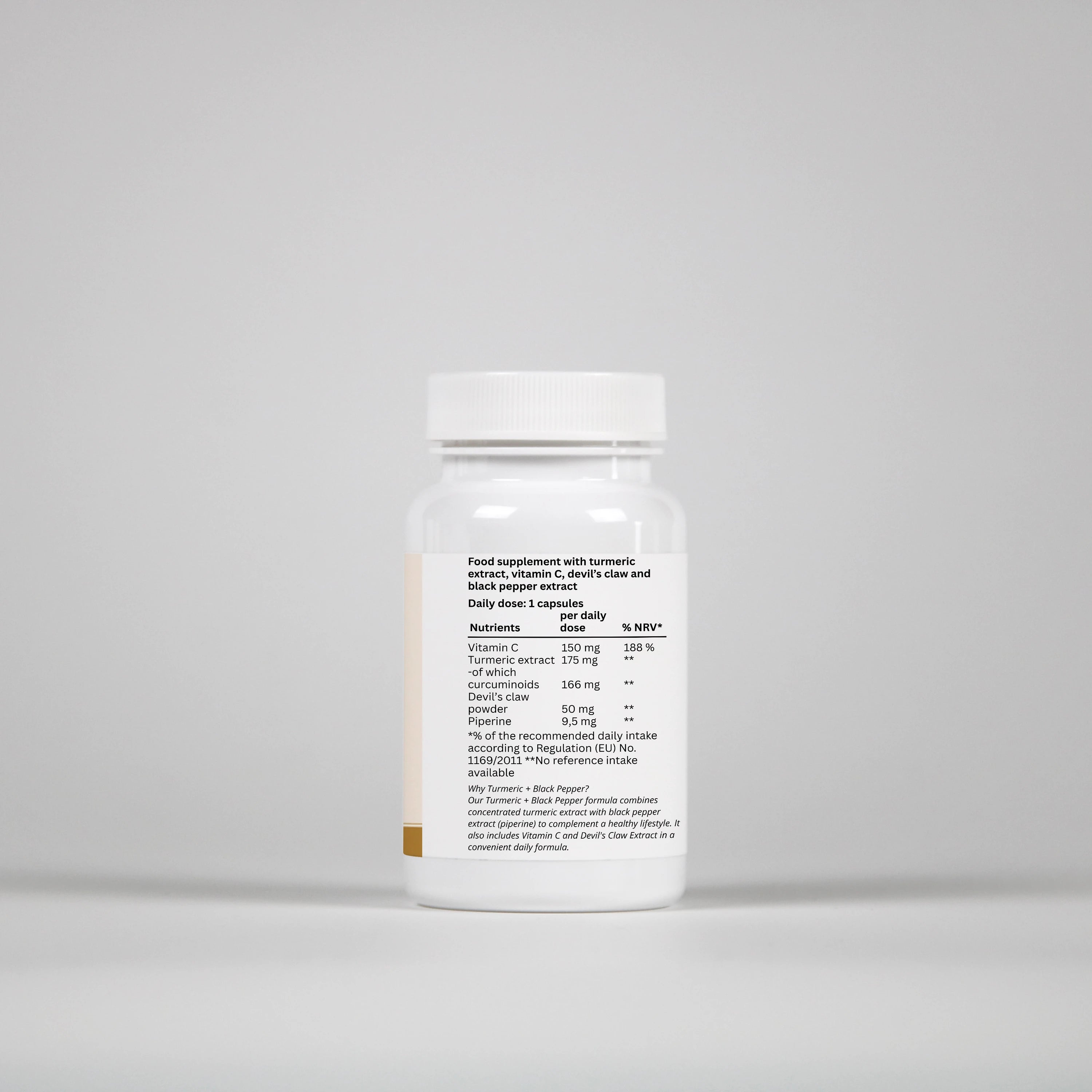 Turmeric + Black Pepper - 60 Capsules