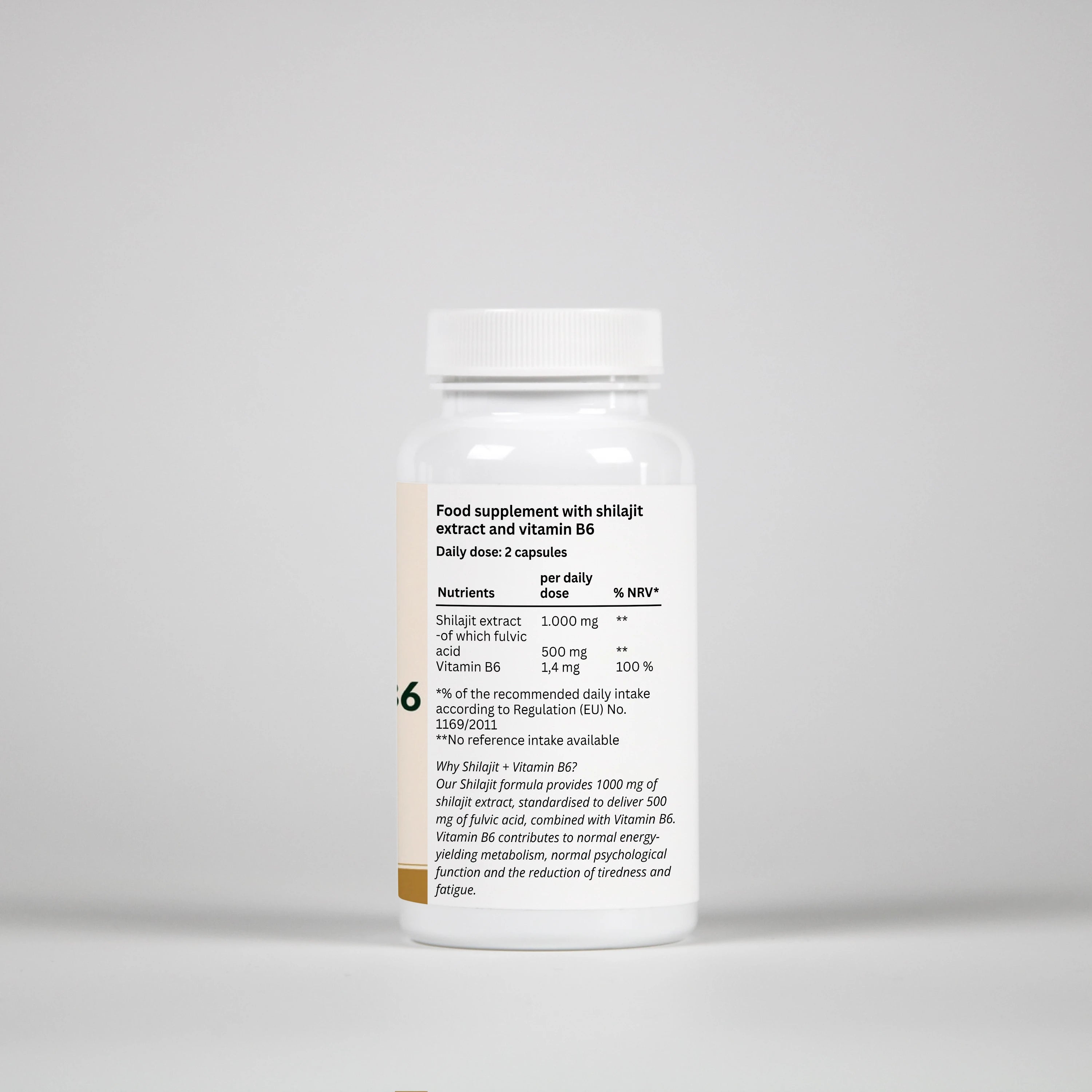 Shilajit + Vitamin B6 - 60 Capsules