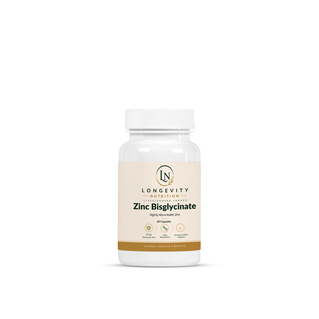 Zinc Bisglycinate – 60 Capsules