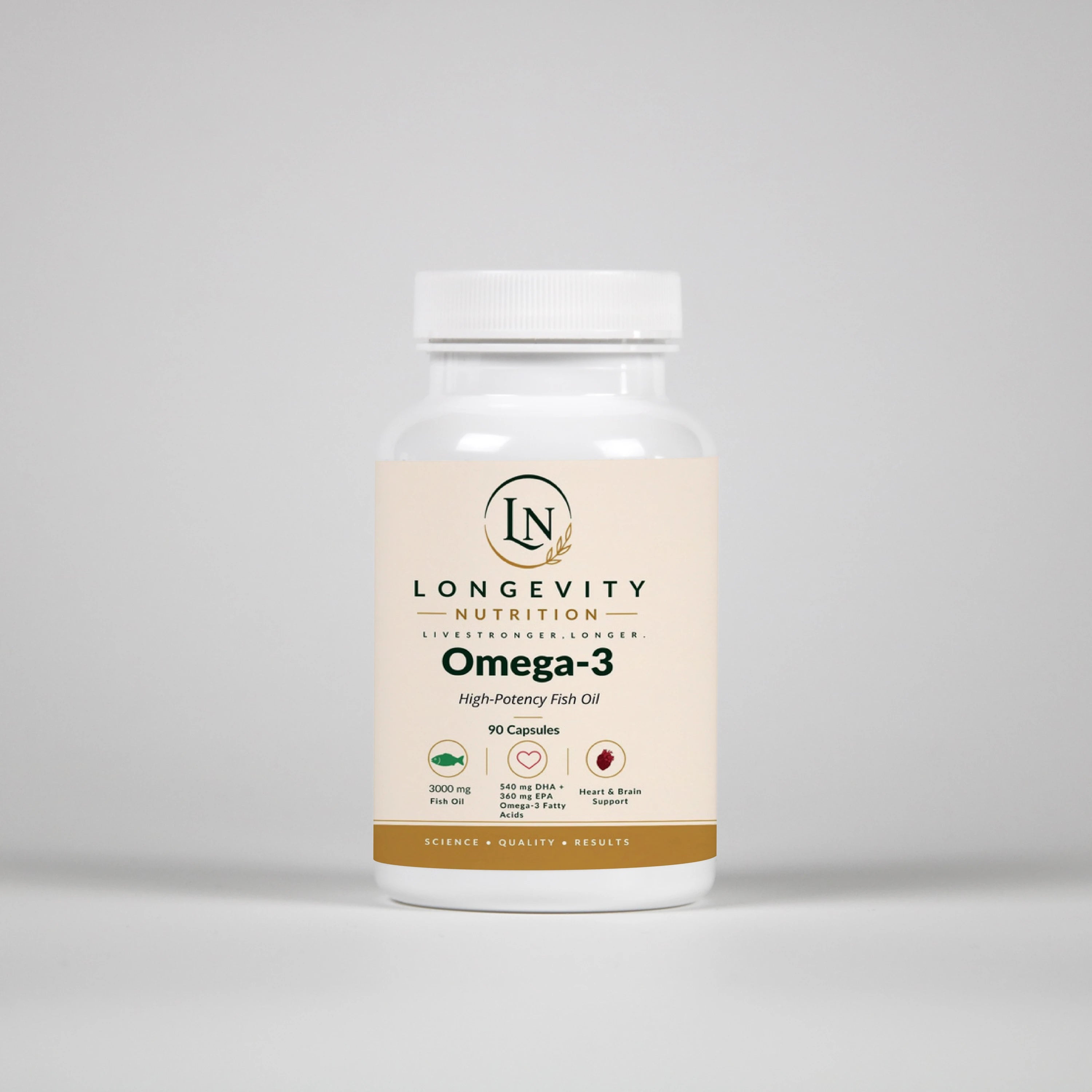 Omega-3 + Vitamin E – 90 Capsules