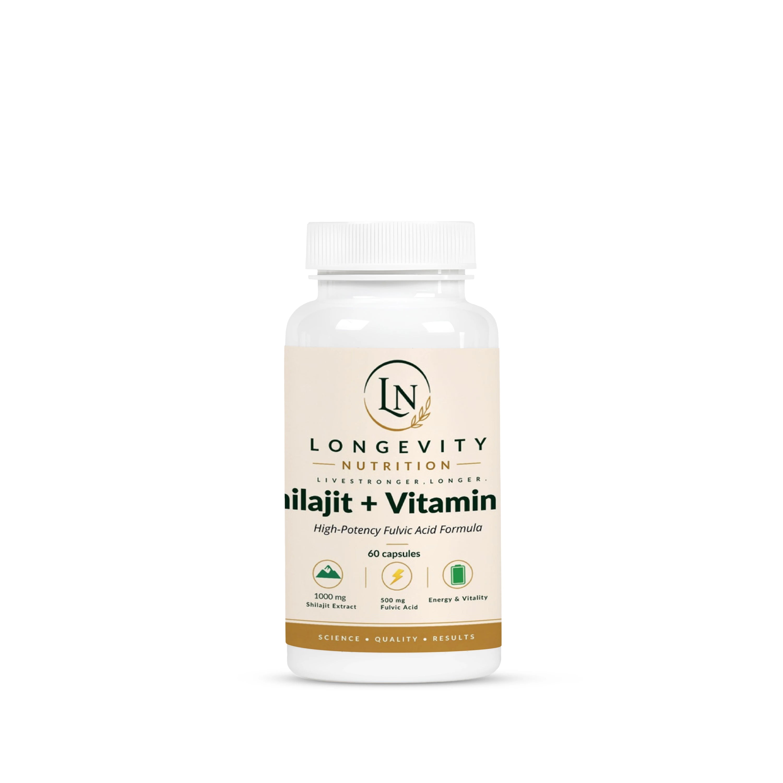Shilajit + Vitamin B6 - 60 Capsules