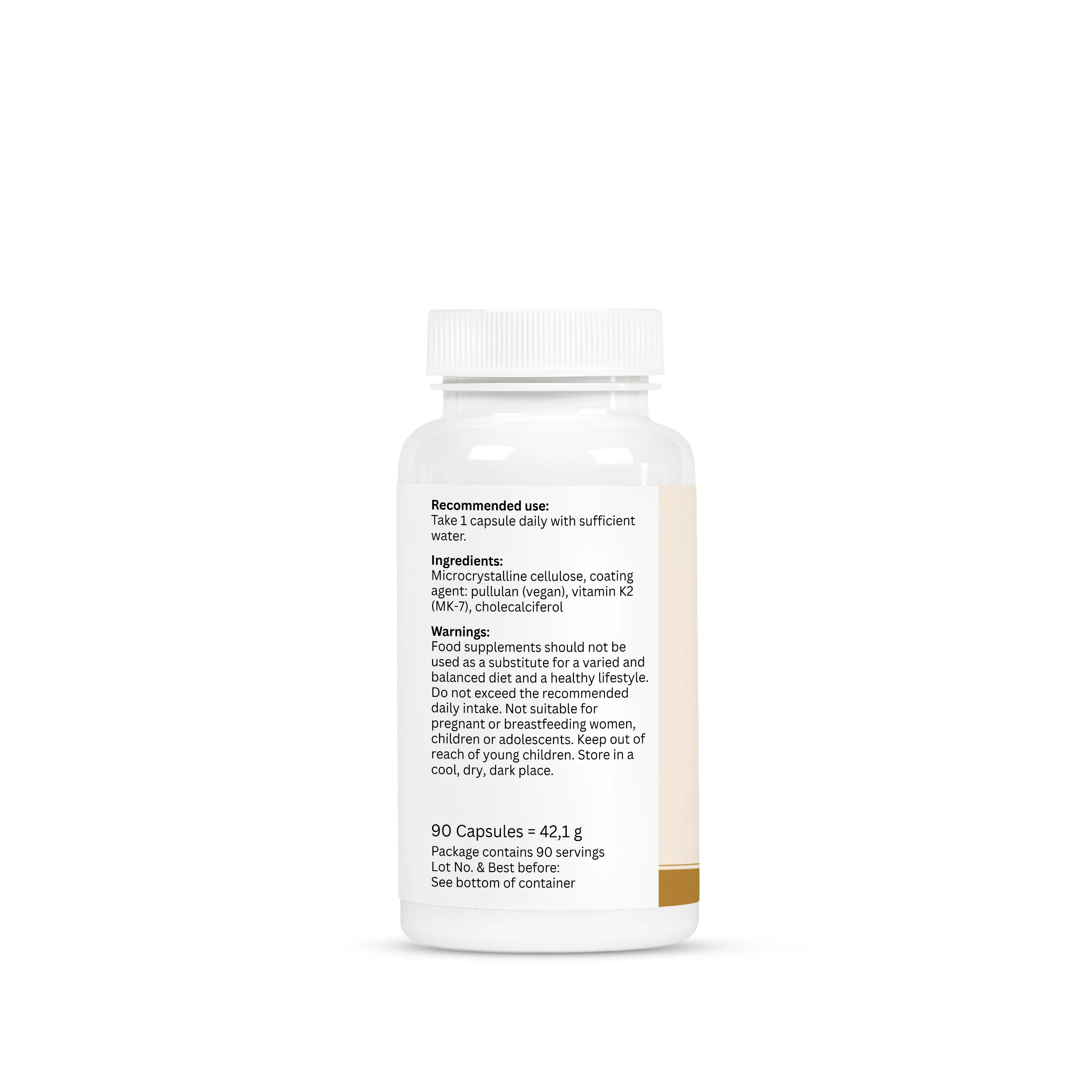 Vitamin D3 + K2 – 90 Capsules