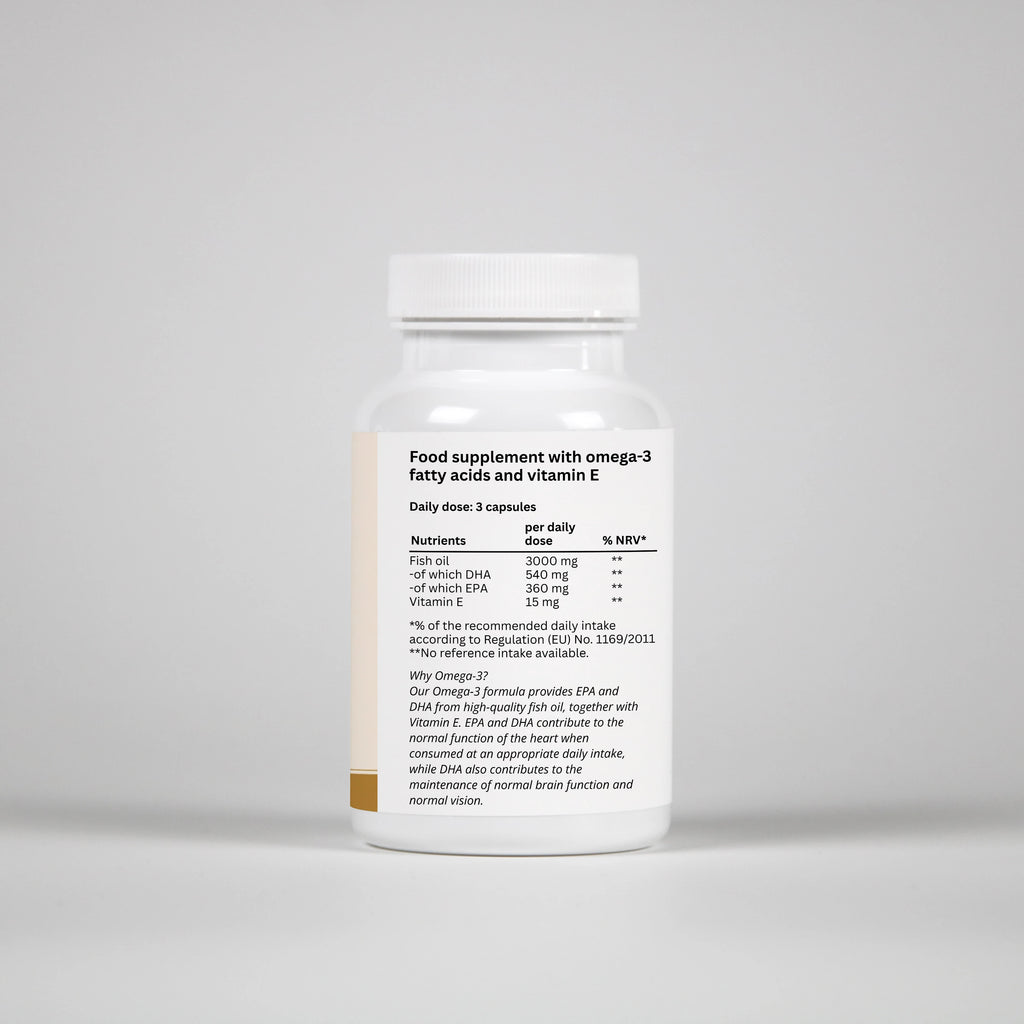 Omega-3 + Vitamin E – 90 Capsules