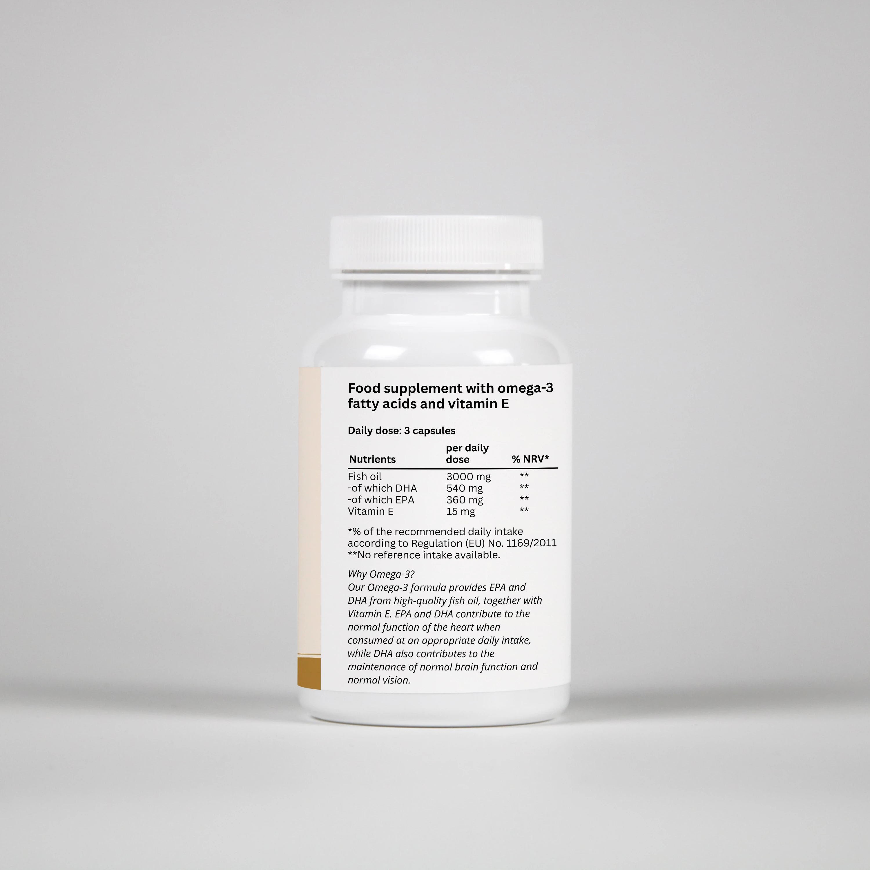 Omega-3 + Vitamin E – 90 Capsules
