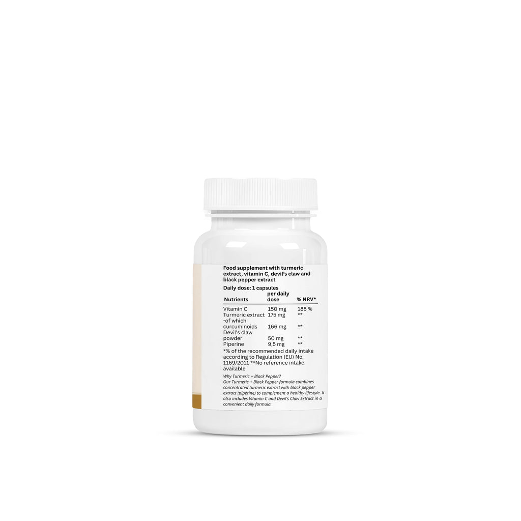 Turmeric + Black Pepper - 60 Capsules