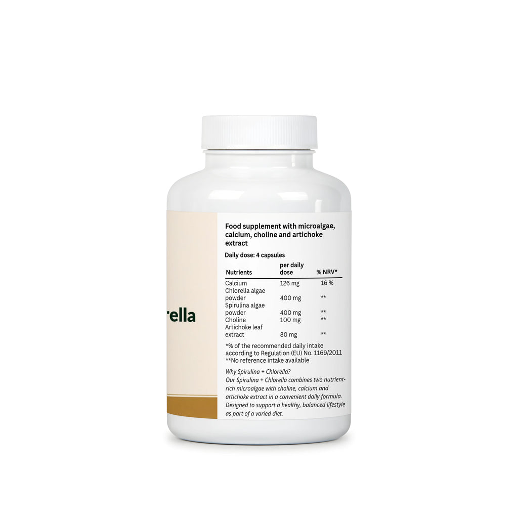 Spirulina + Chlorella - 120 Capsules